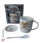 Taza, cuchara y plato