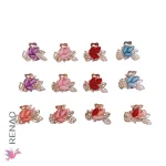 Clip de cabello metal - Paq x 12 unid