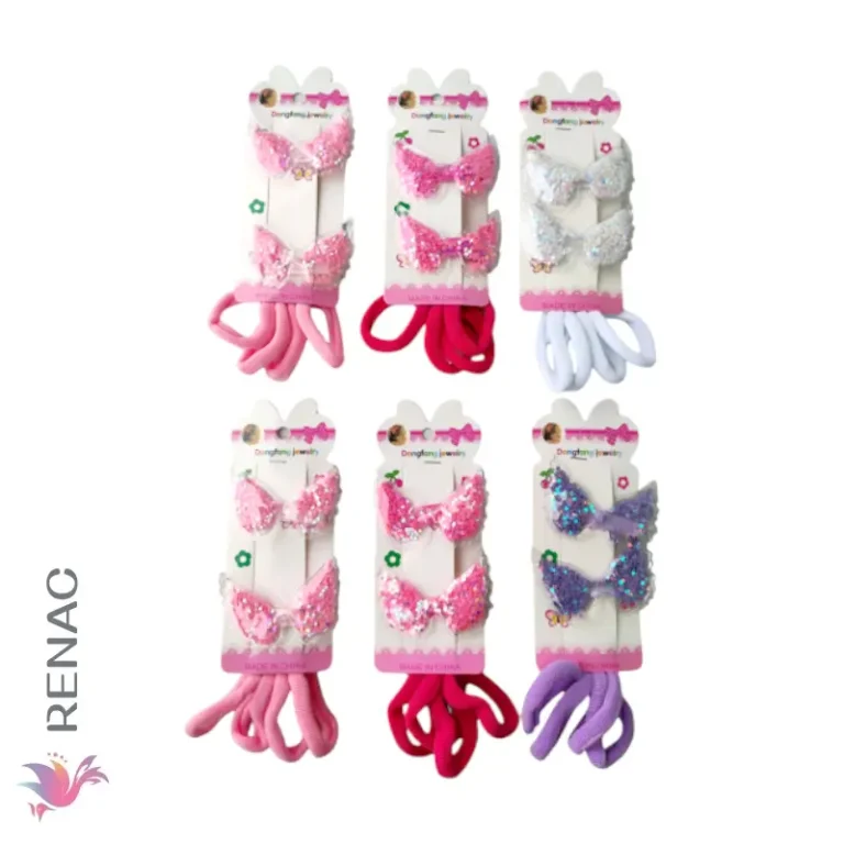 Gancho diseño con colets - Paq x 12 cartillas