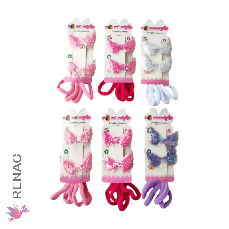 Gancho diseño con colets - Paq x 12 cartillas