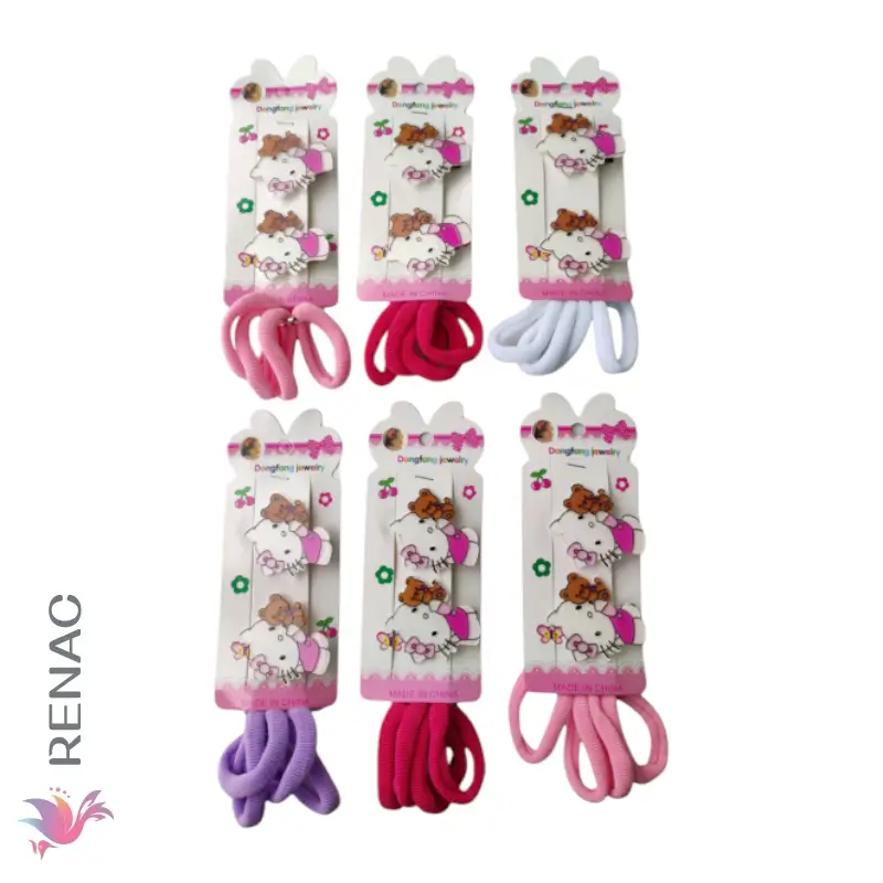 Gancho diseño con colets - Paq x 12 cartillas