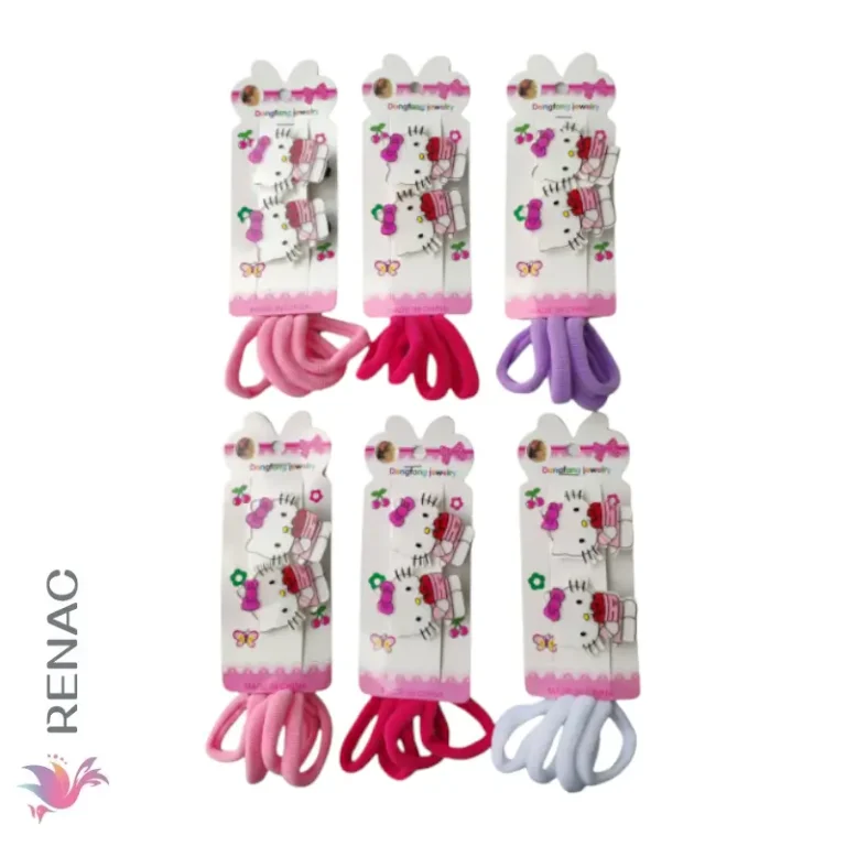 Gancho diseño con colets - Paq x 12 cartillas