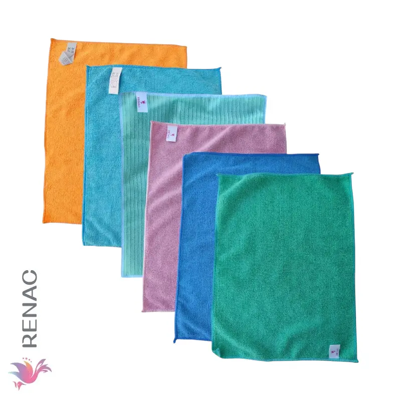 Toalla microfibra colores - Paq x 12 unid 30*40cm