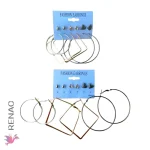 Set arete noveno / colgante - Paq x 12 cartillas