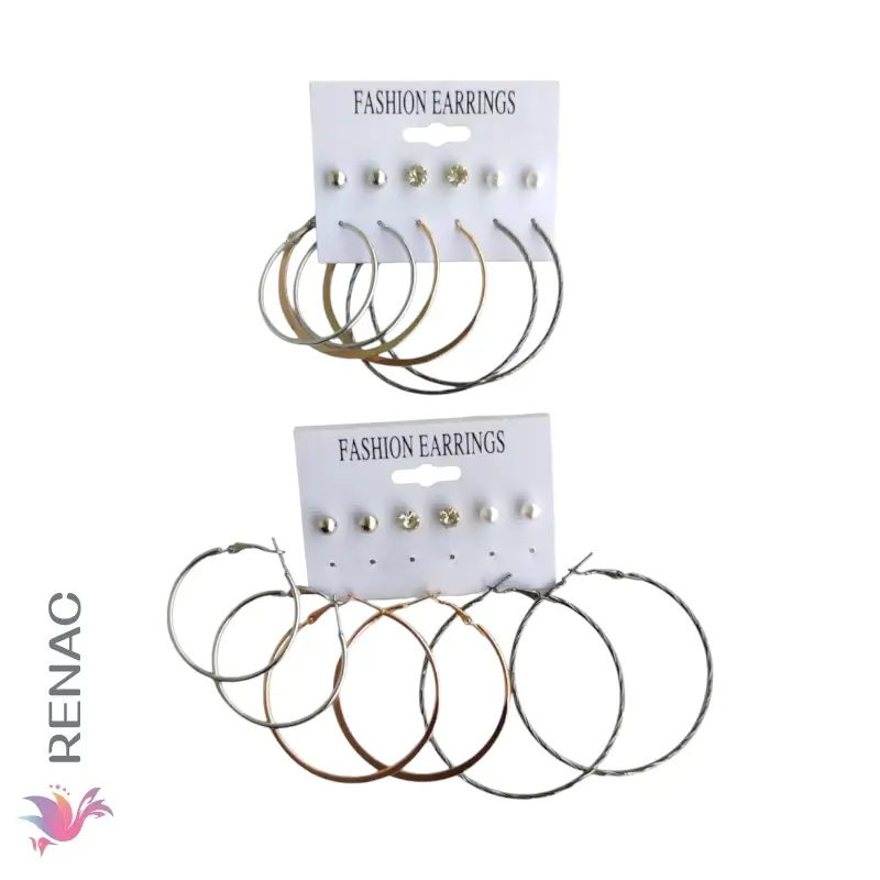 Set arete noveno / colgante - Paq x 12 cartillas