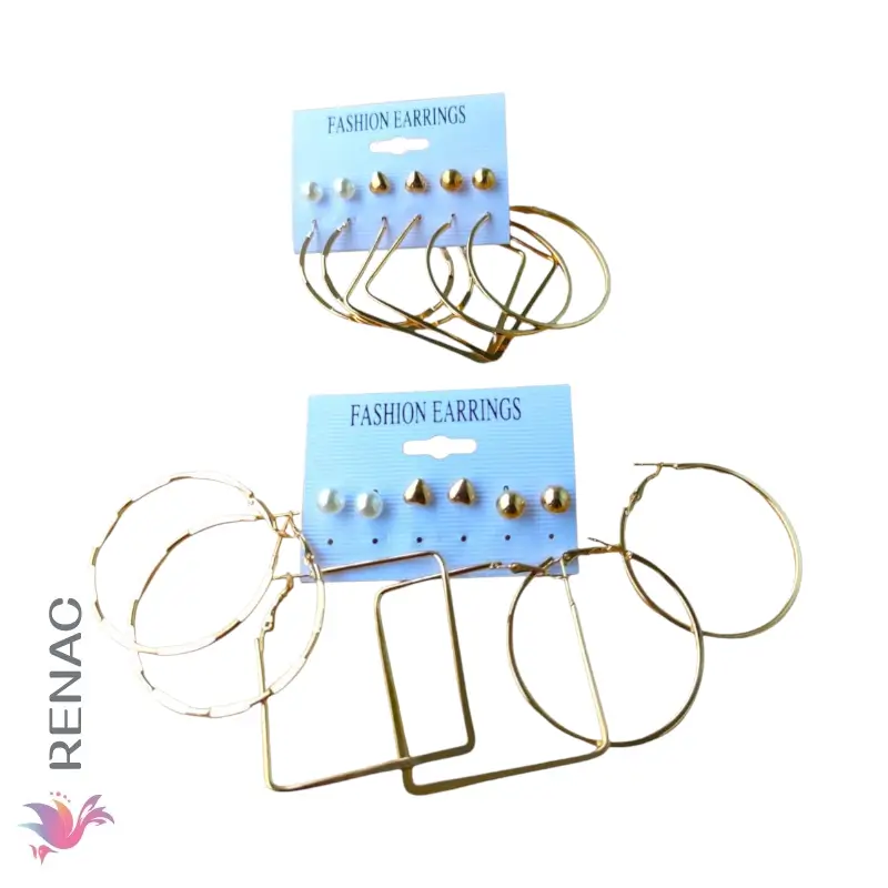 Set arete noveno / colgante - Paq x 12 cartillas