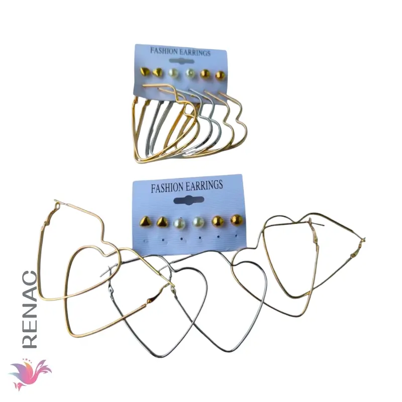 Set arete noveno / colgante - Paq x 12 cartillas