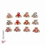 Clip de cabello metal - Paq x 12 unid