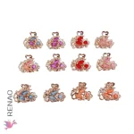 Clip de cabello metal - Paq x 12 unid