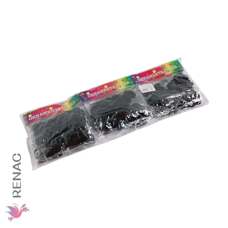 Colet donitas negras - Paq x 12 unid