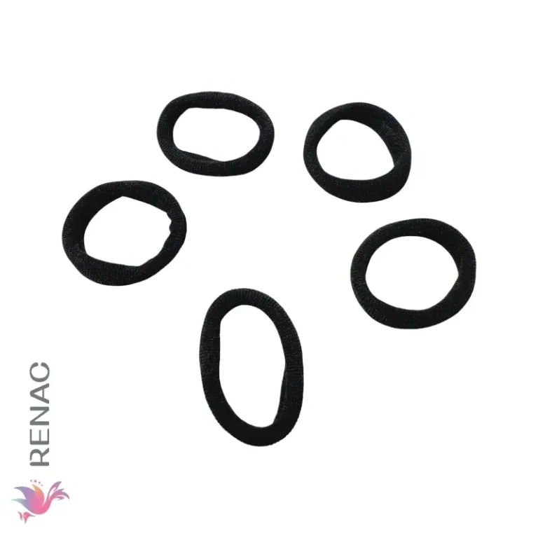 Colet liga arito negro - Paq x 12 bolsitas