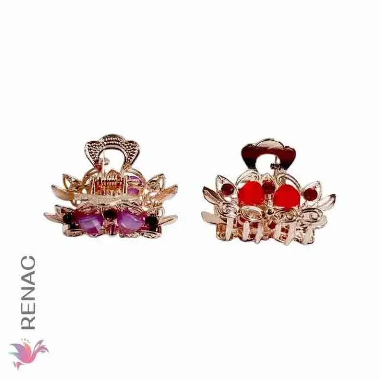 Clip de cabello metal - Paq x 12 unid