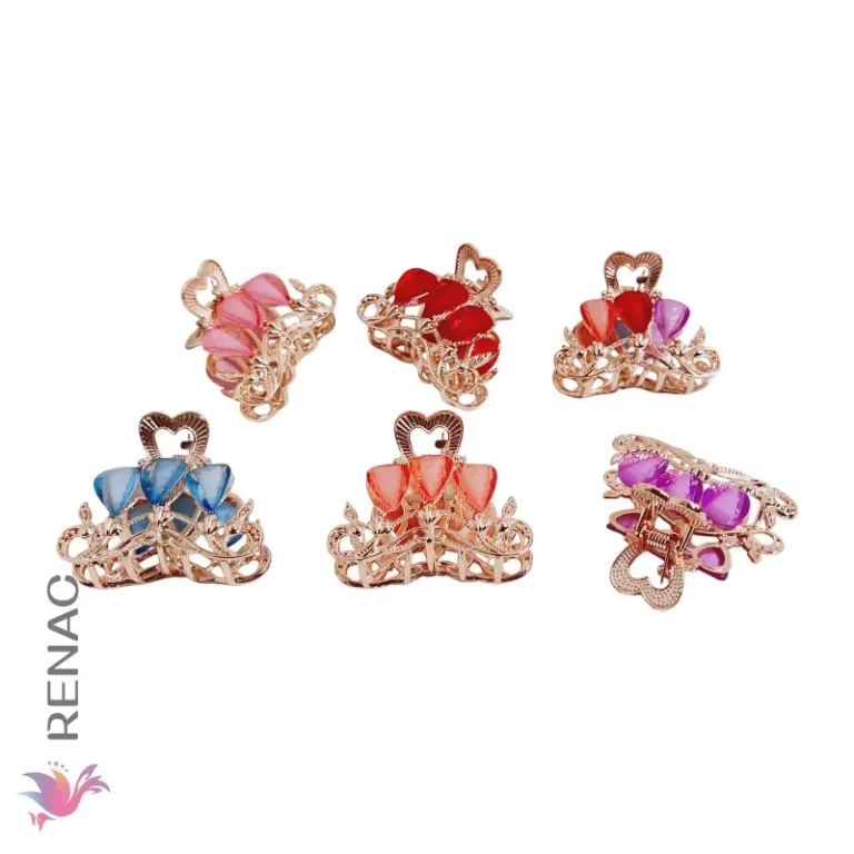 Clip de cabello metal - Paq x 12 unid