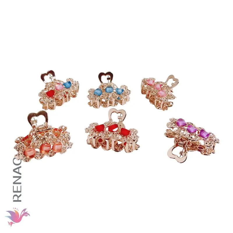 Clip de cabello metal - Paq x 12 unid