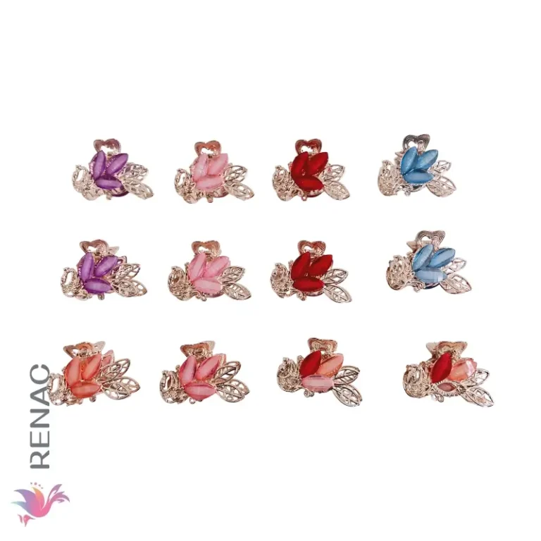 Clip de cabello metal - Paq x 12 unid