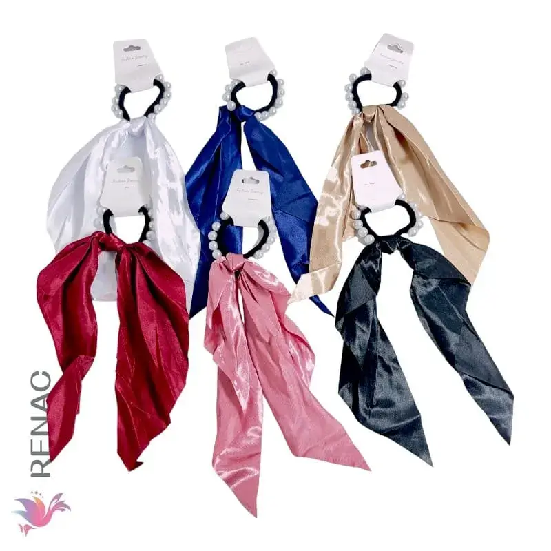 RE-022-7 (4) Colet perla con caida 31cm - Paq x 12 unid