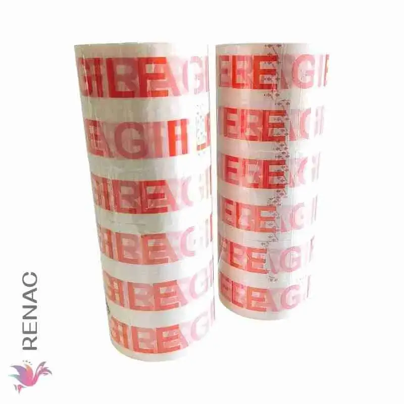 Cinta embalaje fragil, 4.8cm*100m - Cono x 6 unid