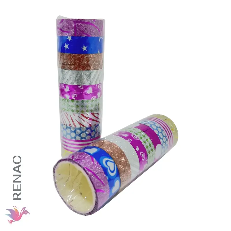 Cinta adhesiva con diseño x 10