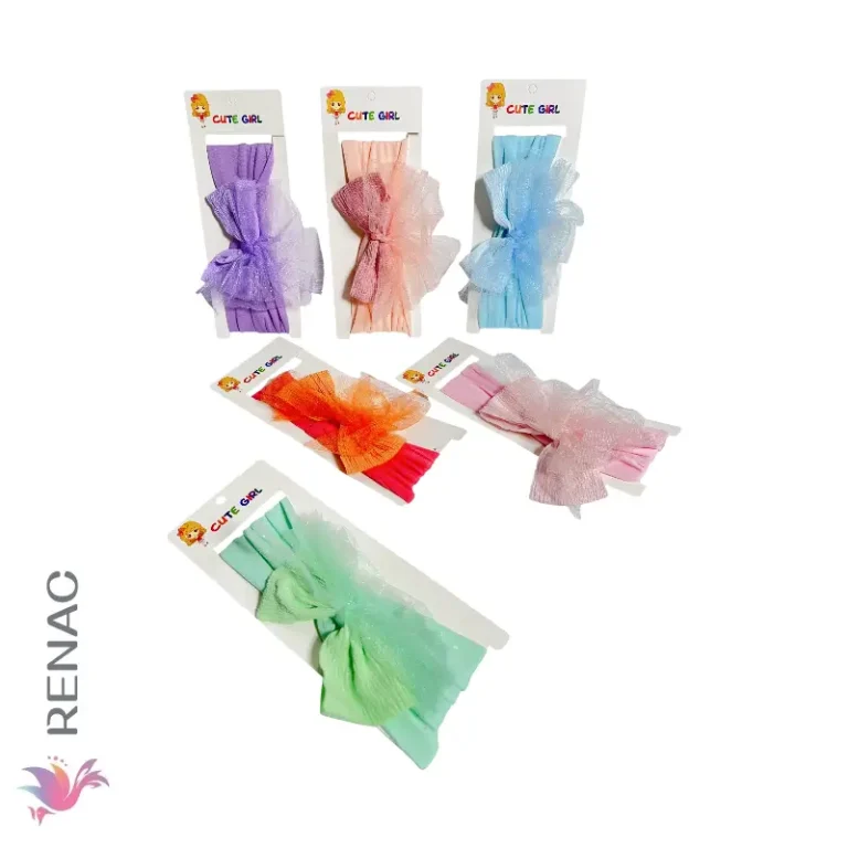 Vincha tela lazo - Paq x 12 unid