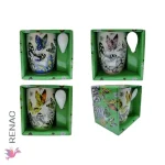 Taza con cuchara en caja