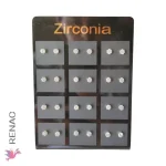 Arete zirconia - Plancha x 12 pares