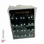 Arete zirconia cuadrado - Plancha x 12 pares
