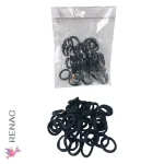 Colet liga arito negro - Paq x 12 bolsitas