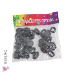 Colet donitas negras - Paq x 12 unid