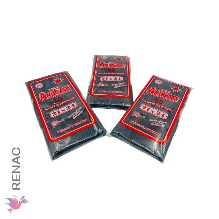 Bolsa de Plastico Negro 21 X 24, Pqt x 50 UNID