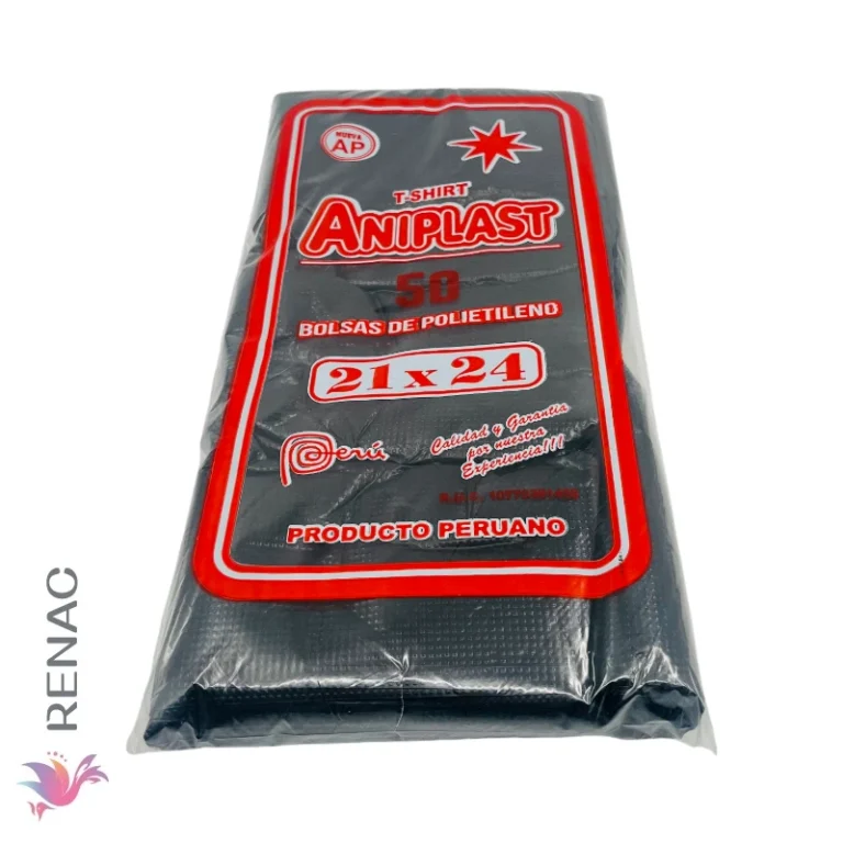 Bolsa de Plastico Negro 21 X 24, Pqt x 50 UNID