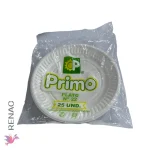 Plato Descartable N° 22, Pqt De 25 Pcs