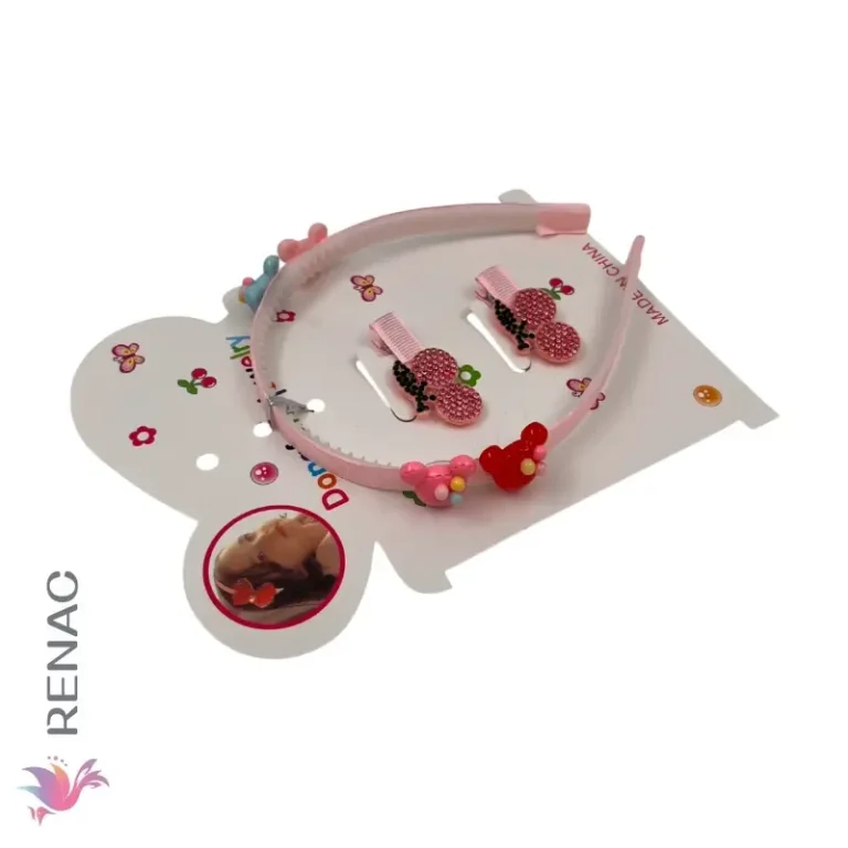 Set de Vincha y Gancho - Paq x 12 unid