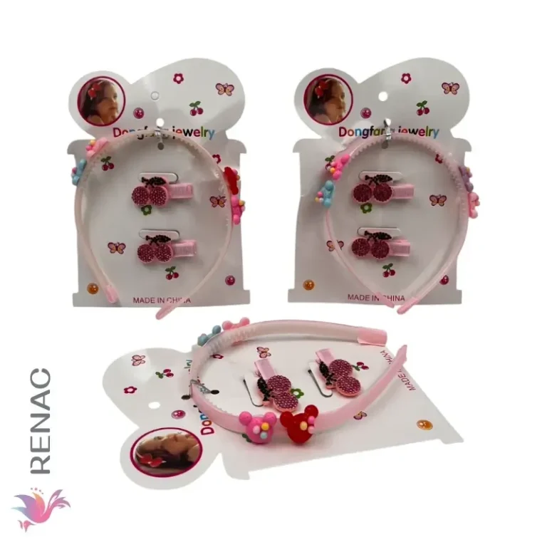 Set de Vincha y Gancho - Paq x 12 unid