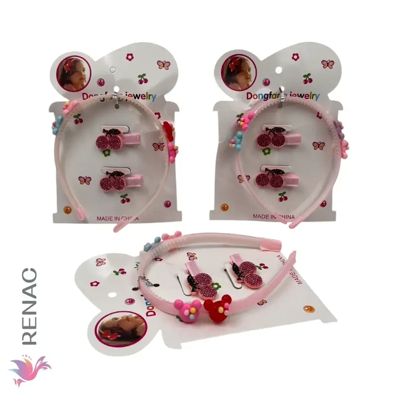 Set de Vincha y Gancho - Paq x 12 unid