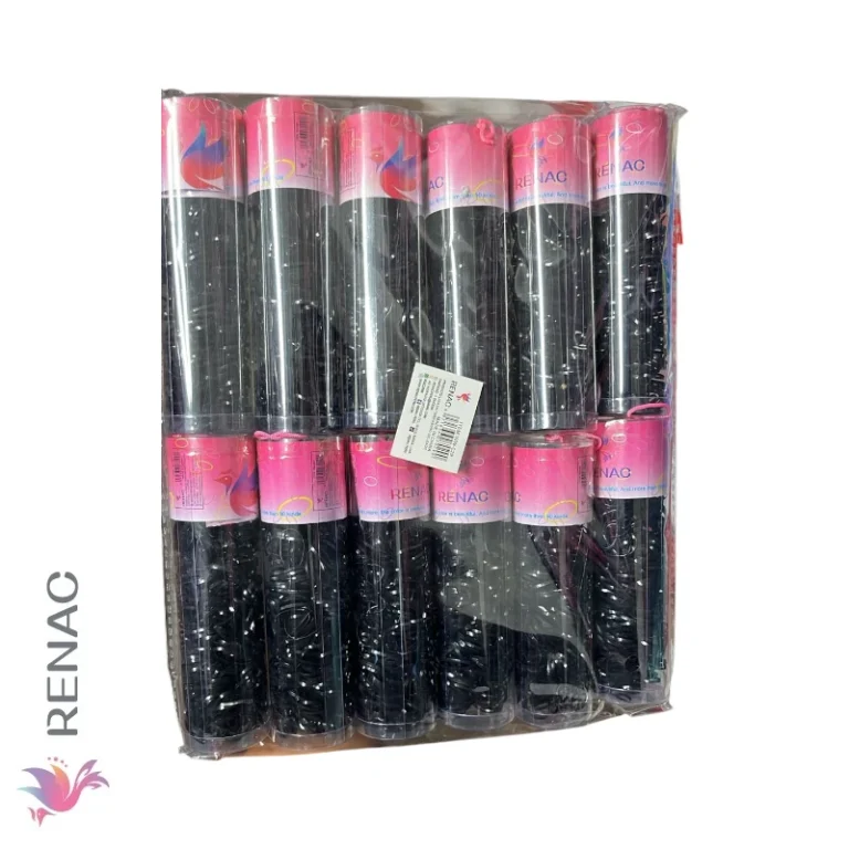 Liga Delgada En Tubo Negro - Pqt x 12 Pcs, 72 Pqts