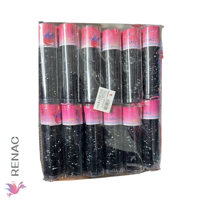 Liga Delgada En Tubo Negro - Pqt x 12 Pcs, 72 Pqts