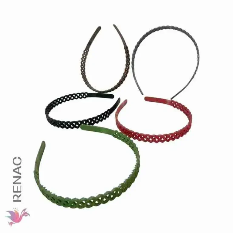 Vincha piel durazno colores - Paq x 12 unid