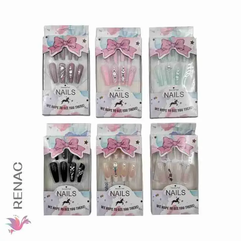 Úñas postizas - Paq x 12 unid