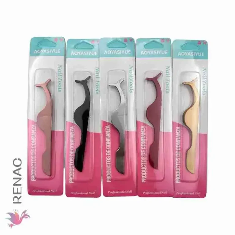 Pinza aplicadora pestañas postizas - Paq x 12 unid