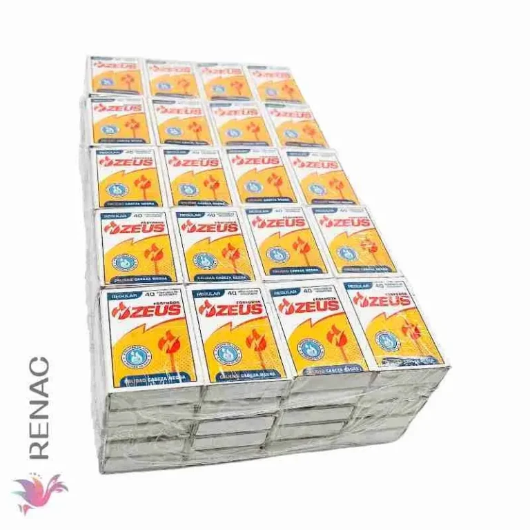 Fósforo Zeus Negro - Paq x 100 und