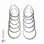 Vincha piel durazno colores - Paq x 12 unid