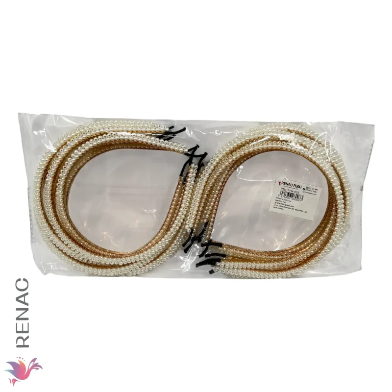 Vincha con Perla – Paq x 12 unidades - Imagen 3