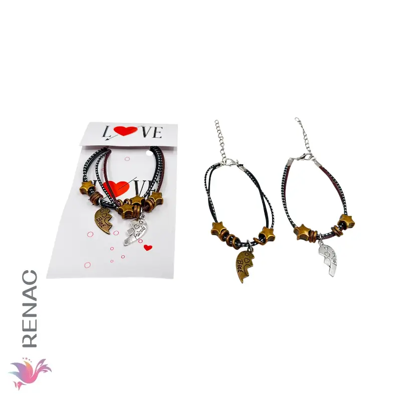 DLN-016-3 Pulsera 2 en 1 – Paq x 12 Pares - Imagen 1