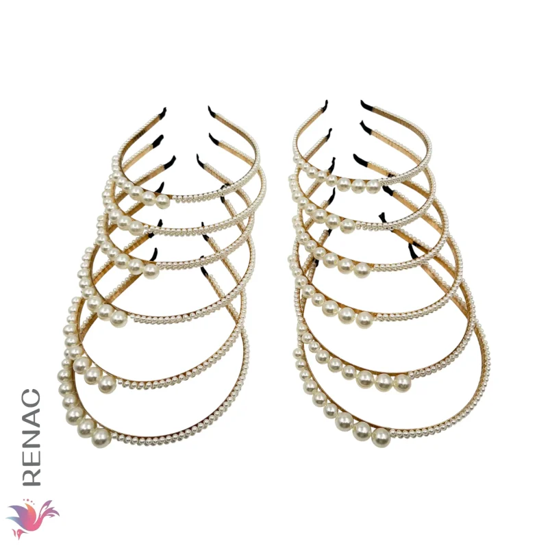 Vincha con Perla – Paq x 12 unidades - Imagen 2