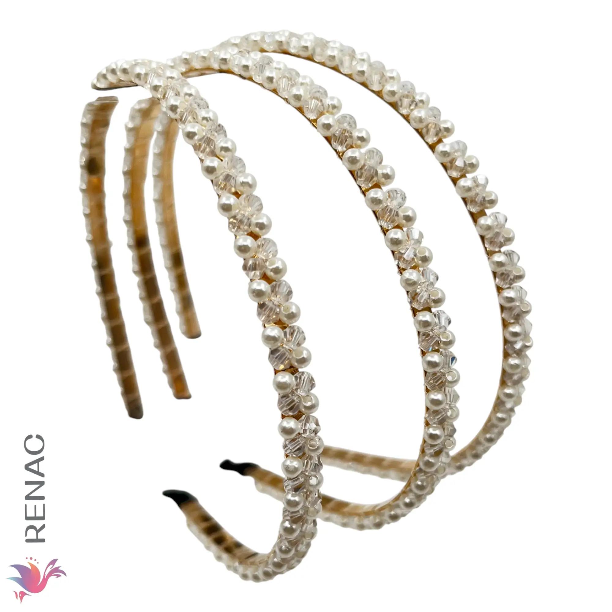 TYN-003-22-3 Vincha con Perla – Paq x 12 unidades - Imagen 1