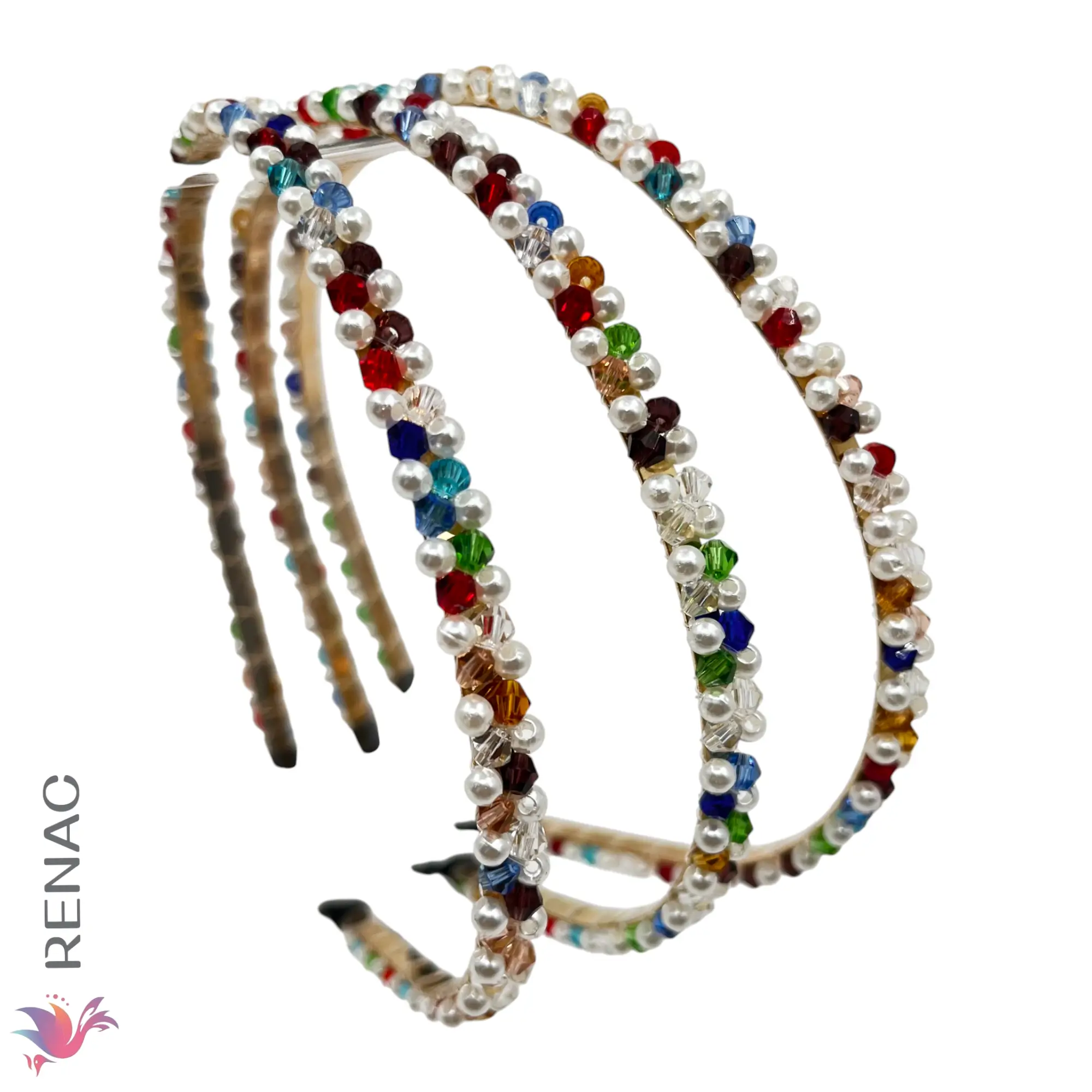 TYN-003-24-3 Vincha con Perla – Paq x 12 unidades - Imagen 1