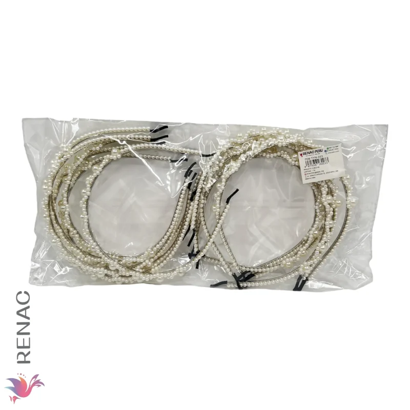 Vincha con Perla – Paq x 12 unidades - Imagen 3