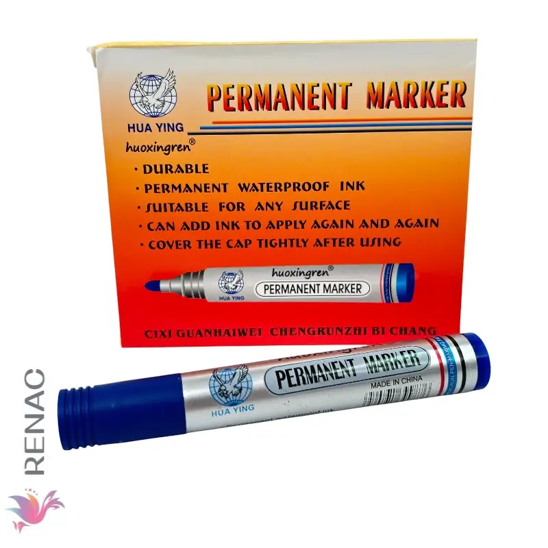PL1 Marcador Permanente Azul x12 Pcs - Imagen 1