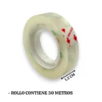 Cinta adhesiva 1.2cm*30m - Cono x 12 unid - Imagen 2