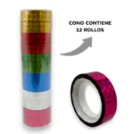 Cinta adhesiva 1.2cm*10m - Cono x 12 unid
